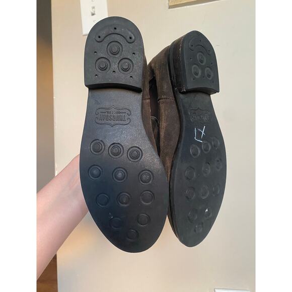 Thursday Boot Co Chelsea Boots Distressed Suede Duchess Brown 7.5 - Picture 5 of 8